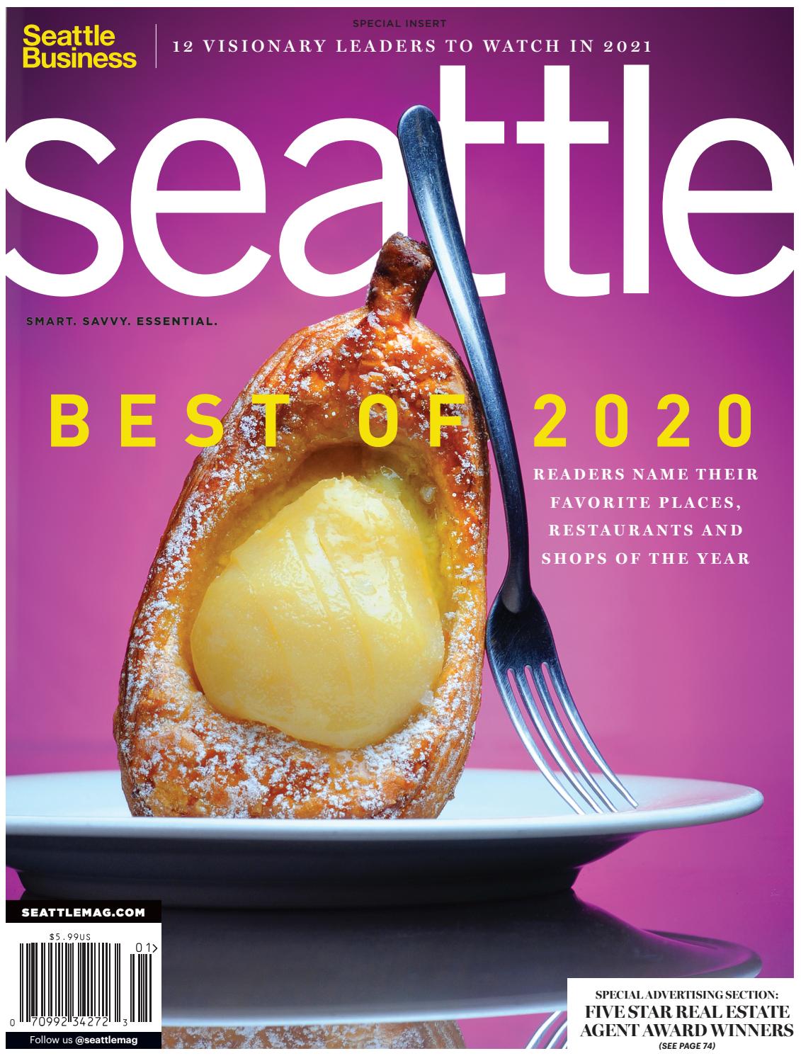 Seattle Magazine Cover December 2020