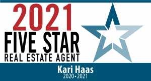 Kari Haas Five Star Real Estate Agent Award 2021